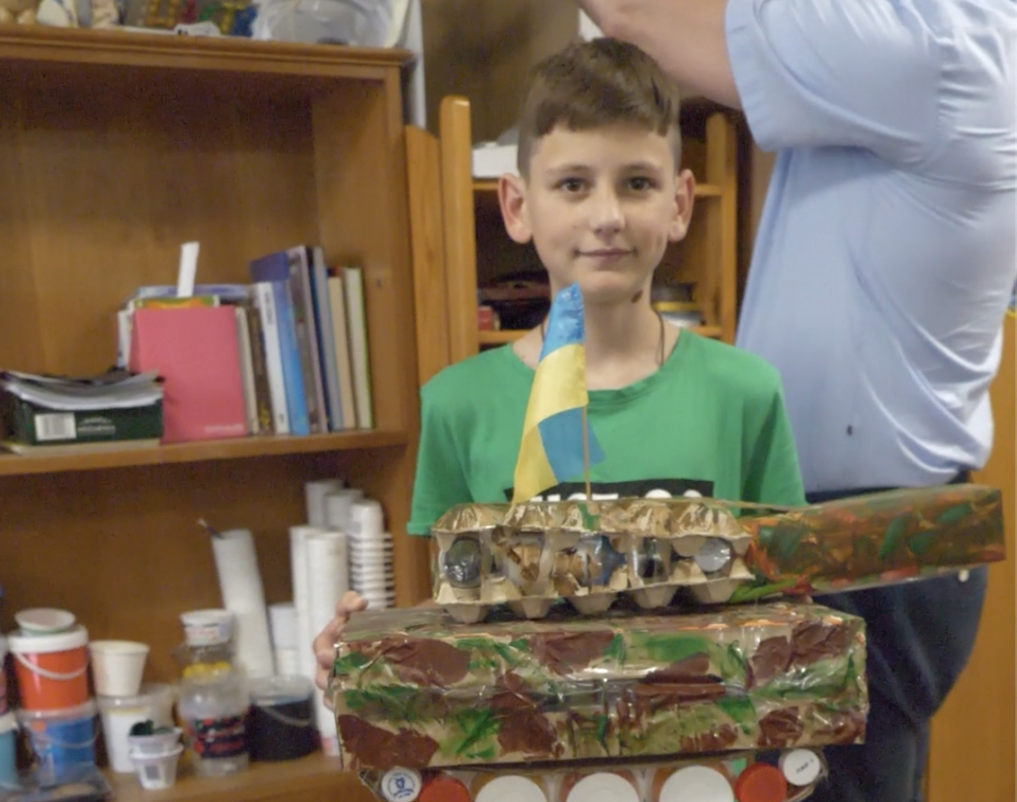 Ukrainian Children Build Toys to Help Process Trauma