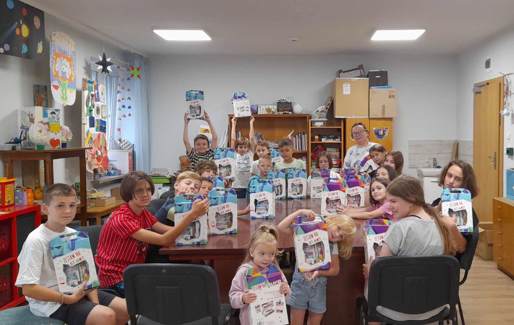 Children at Center receive Care Packages from the First Lady